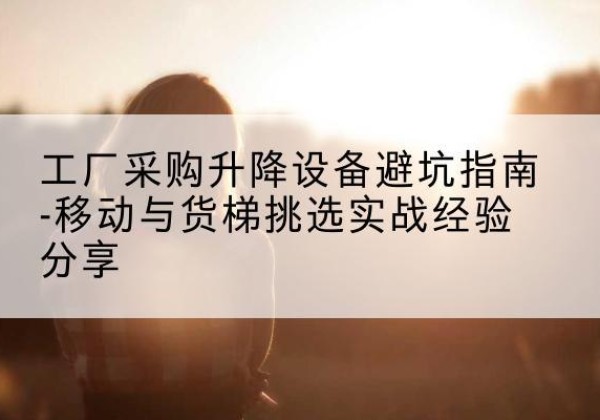 陵水移动式升降机怎么选-工厂采购升降设备避坑指南-移动与货梯挑选实战经验分享